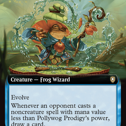 Pollywog Prodigy (Extended Art) [Bloomburrow Commander]