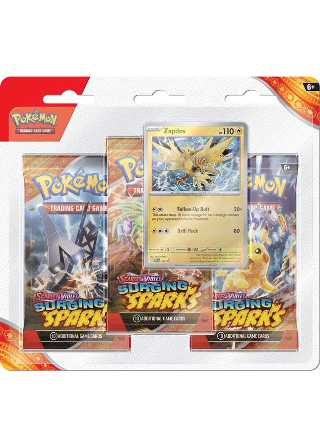 Pokémon Scarlet & Violet - Surging Sparks - 3-Pack Blister