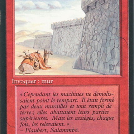 Wall of Stone - Mur de pierre  [Foreign Black Border]
